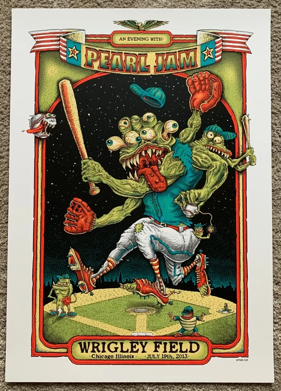 Emek Archive of Arrrght Pearl Jam Wrigley 2013